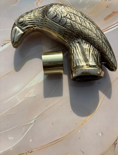 Solid brass eagle head cane - solid,