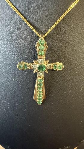 9ct gold emerald and - gold,