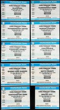 Ten Cheltenham Town FC Football Ticket Bundle Lot Division 2 2002 2003 x 10