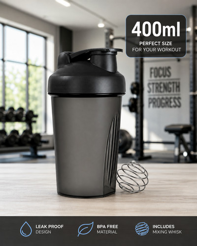 Protein shaker bottle 400ml - protein,