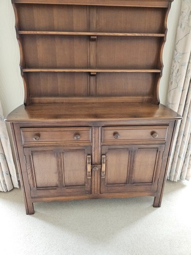 Vintage ercol oak - dresser,