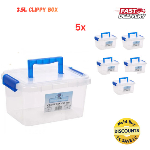 Clear plastic storage - clear,