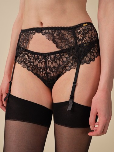 Gossard swirl suspender black - gossard,