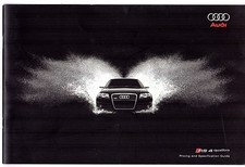 Audi RS4 Specifications 2006-2007 UK Market Brochure Saloon, Avant, Cabriolet A4