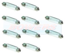 10x 239 12v Volt 5W W5W Festoon SV8.5 Interior/Number Plate Light Bulbs