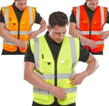 Hi Viz Executive Waistcoat Zip