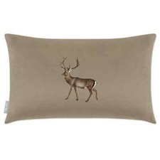 Luxury Eco-Velvet Filled Large Rectangle Oblong Sofa Cushion Stag Many Colours