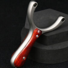 Hunting Catapult Powerful Slingshot Slingbow Target Archery Shooting 5x Bands