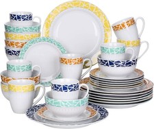 32pc Dinner Set Round Crockery