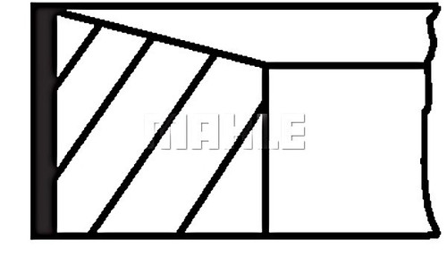 Piston ring set - ring, for