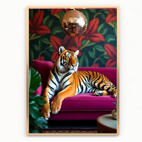 Royal tiger sofa pink - royal,