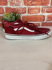 Men’s burgundy Vans trainers