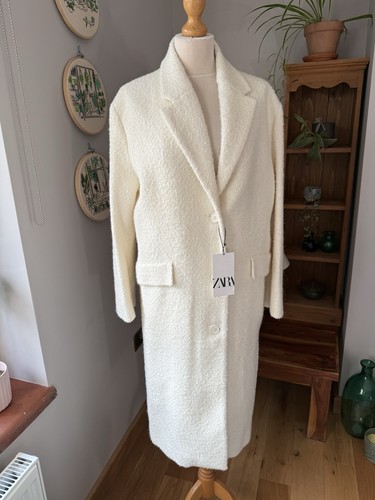 Zara ecru white wool blend - ecru,