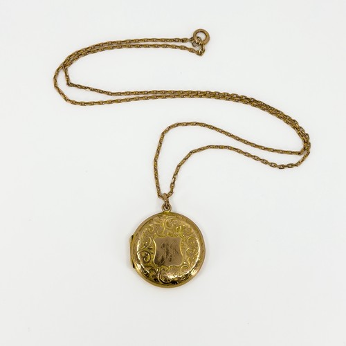 Large antique 9ct rose - rose, gold