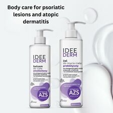 Idee Derm Body Wash Gel or Balm for Dry Atopic Sensitive Skin with Psoriasis