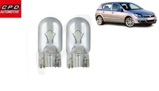 Vauxhall Astra H 2005-09 NUMBER PLATE Bulb BULBS 12V 5W CLEAR PUSH-IN PAIR