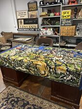 Vintage Large Hand Woven Battle Scene Tapestry Rug / Wall Hanging 184x120cm