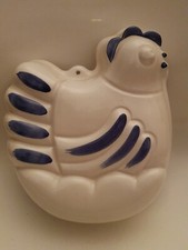 Porcelain Mould Chicken Design Italy Blue & White Porcelain (A15)