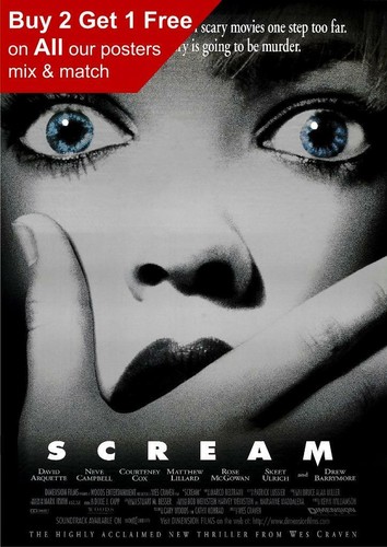 Scream 1996 movie poster a4 - movie, a5