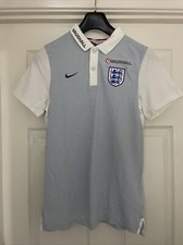 England - White/Blue polo