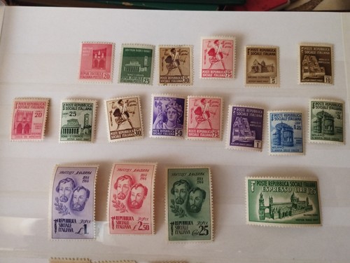 Lot social republic stamps - 18,