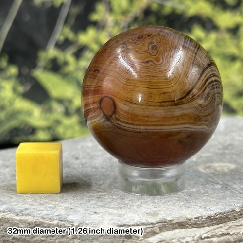 Banded agate sphere crystal - sphere,
