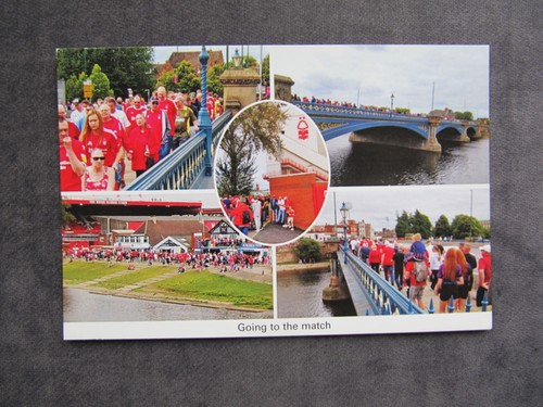 Modern postcard entitled going - modern,