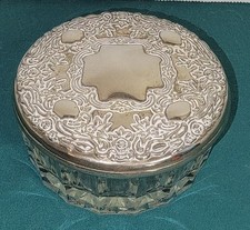 Vintage Glass Dresser Powder