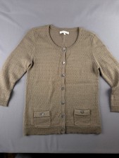 Laura Ashley olive green knit