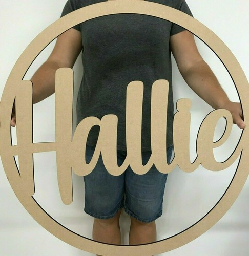 Personalised wooden name hoop - personalised,