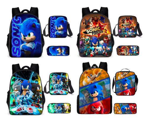 Sonic kids backpack pencil - sonic,