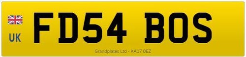 Private number plate fd54 - private,