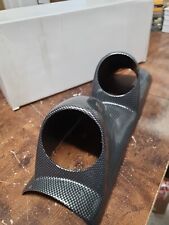 52mm Gauge Pod - Double, Pillar Mount, Carbon Effect