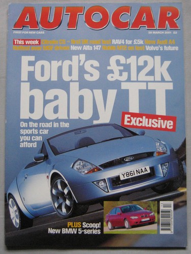 Autocar magazine march - magazine, 2001