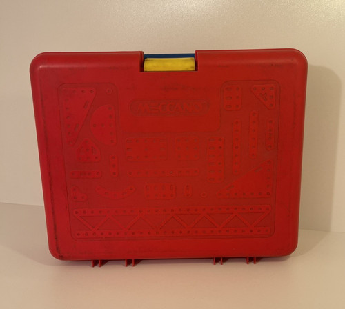Red plastic vintage meccano - a,