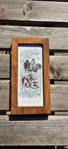 Eskimo art tile - eskimo,