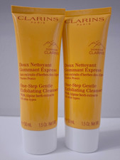 SET OF 2 x CLARINS ONE-STEP GENTLE EXFOLIATING CLEANSER WITH ALPINE HERBS 50ml