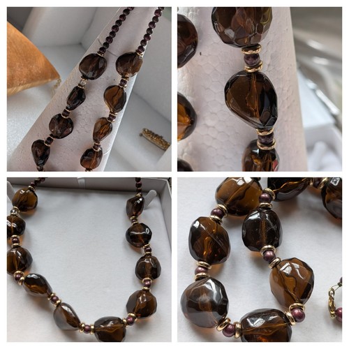 Vintage brown glass 74g chunky - vintage,