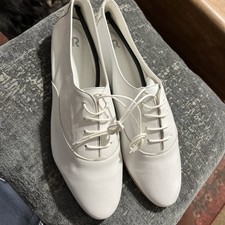 White Leather oxfords oxford