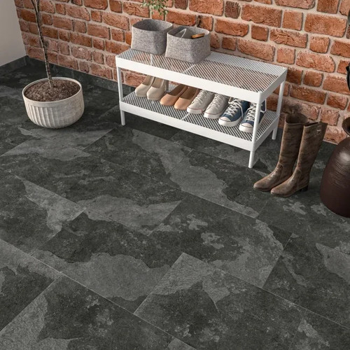 Matt black shadow effect wall - matt,