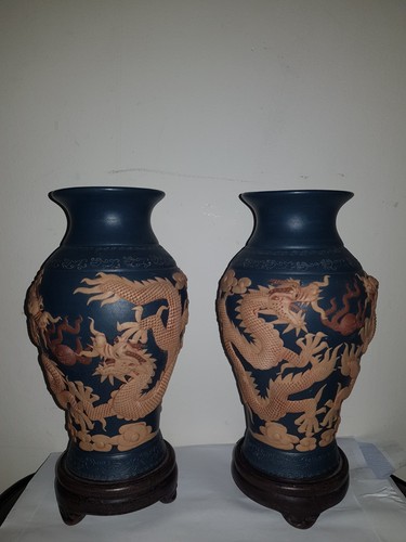 Pair vintage chinese yixing - ,