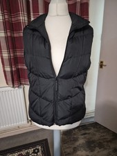 Ladies Gilet Black With Blue