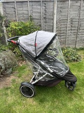 Phil & Teds Dash Buggy Stroller Pram With Carrycot + extras, Grey Marl