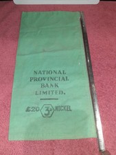 Vintage National Provincial Bank Ltd Cloth Money Bag