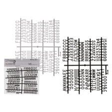 Peg Board Letters & Numbers