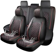 Luxury Faux-Leather Car Seat Covers Front Rear Full Set Cushion For KIA