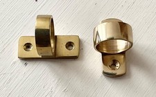 Pair of solid brass sash