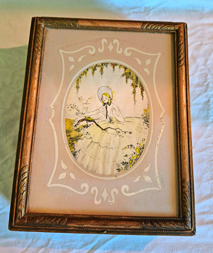 Vintage antique wooden trinket - wooden,
