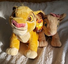 Disney Store Exclusove Simba & Narla Soft Toys The Lion King Plush Toy with Tag