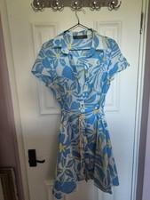 Primark White N Blue Flower